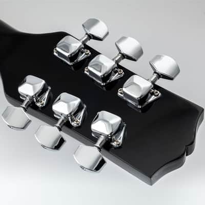 3L+3R Semi-closed Guitar Tuners Guitar String Tuning Pegs Keys Machine Heads Set for Epiphone Les Paul SG Style Electric Guitar or Acoustic Guitar Replacement, Chrome image 5