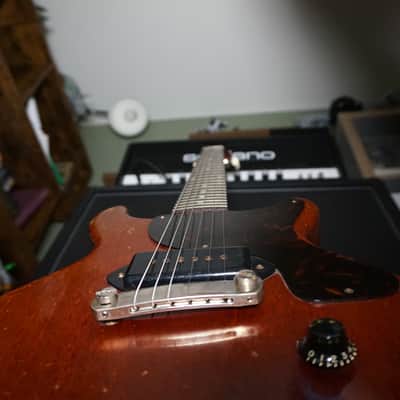 All Original Vintage Gibson 1959 Les Paul Junior Double Cutaway 1958 - 1961 Cherry image 5
