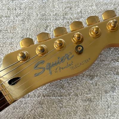 2013 Squier J5 Telecaster John 5 Signature Model Frost Gold HH Double Bound 1st Year image 3