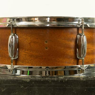 1970s Slingerland 5x14 Natural Mahogany Student Snare Drum image 14