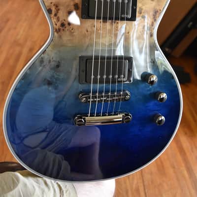 ESP E-II Eclipse , 2025, Blue natural fade, Burl top, OHSC, Exceptional condition image 4