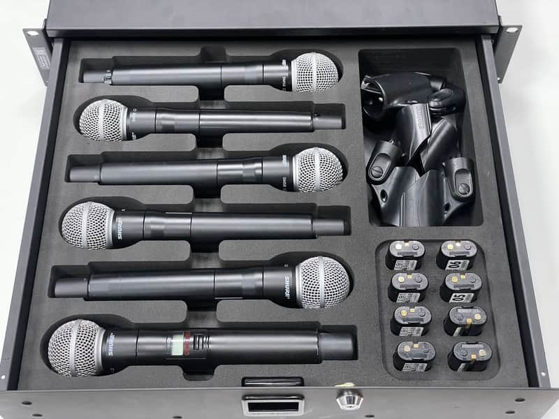Custom Foam Insert for Rack Drawer fits Shure Axient Digital ULXD QLXD Wireless Handheld Battery QLXD2 ULXD2 AD2 SB900 SB900A SB900B SB900C image 1