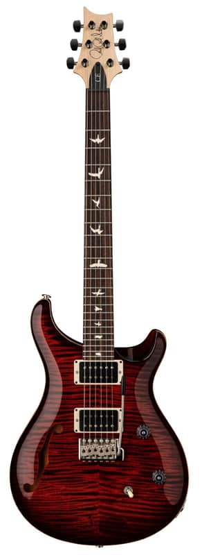 PRS CE24 Semi-Hollow 24-Fret Electric Guitar Fire Red Burst with Gigbag image 1