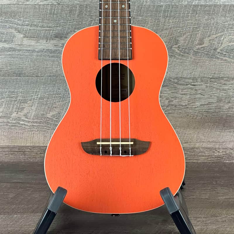Ortega Earth Series Concert Ukulele - Pumpkin Orange image 1