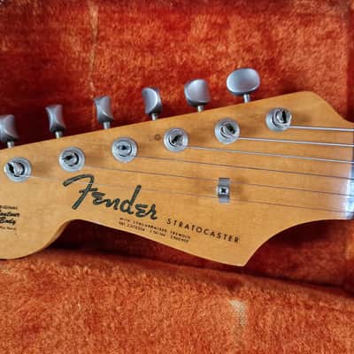 1964 Fender Stratocaster Left Hand Electric Guitar Olympic White USA Strat image 5