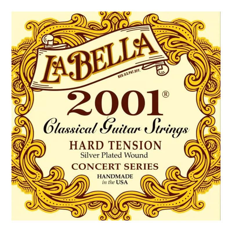 La Bella 2001 Classical Nylon Guitar Strings - Hard Tension image 1