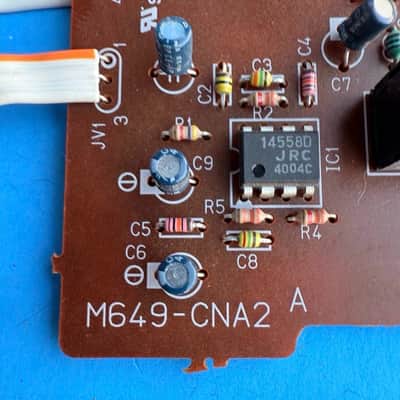 CASIO LK-92TV Lighting Keyboard Part: MIC In Jack Socket Board PCB M649-CNA2 Bild 4