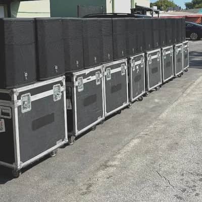 JBL PRX615M Powered Speakers in Wheeled Road Case #6740/6774(PAIR)TRUEHEARTSOUND image 4