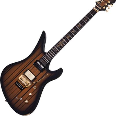 Schecter Signature Synyster Custom-S Electric Guitar Satin Gold Burst image 1