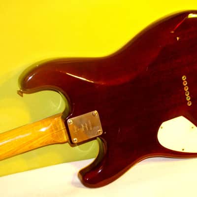 St. Blues  Strings & Things Guitar Blues King IV 1982 Wine. EXTREMELY RARE.  Mahogany Body. Memphis image 5