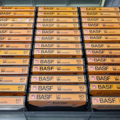 78X Used BASF LH SM 60/90/120 Cassette tapes 1980's image 3
