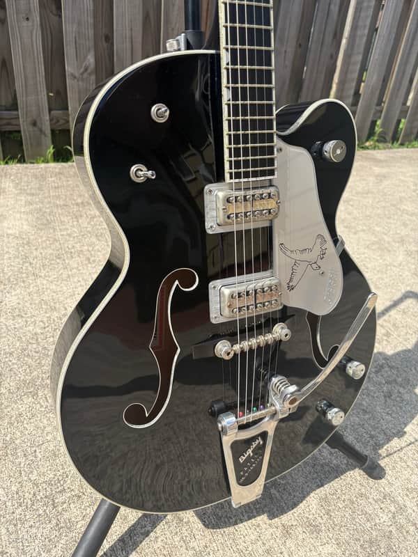 Gretsch G6136TSL Silver Falcon with Bigsby 2004 - 2016 - Black image 1