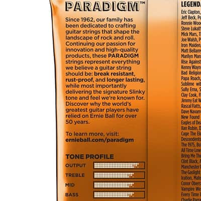 Ernie Ball Guitar Strings Hybrid Slinky 2022 Paradigm Electric Single 3 Pack image 5