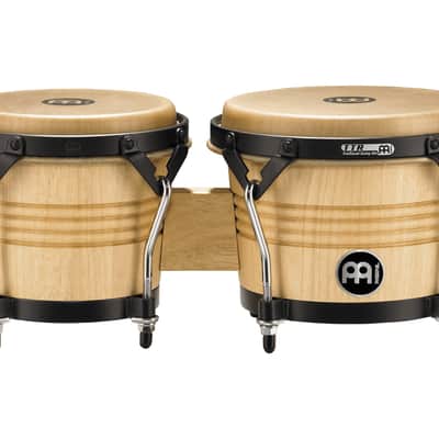 Meinl Percussion LC300NT-M Luis Conte Signature Wood Bongos, Natural, 6 3/4-Inch and 8-Inch (VIDEO) image 1