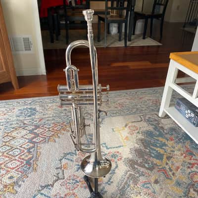 Vintage 1950s French Couesnon Monopole Conservatoire trumpet image 1