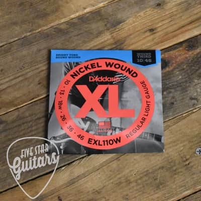 D'Addario EXL110W Nickel Wound Electric Guitar Strings 10-46 image 2