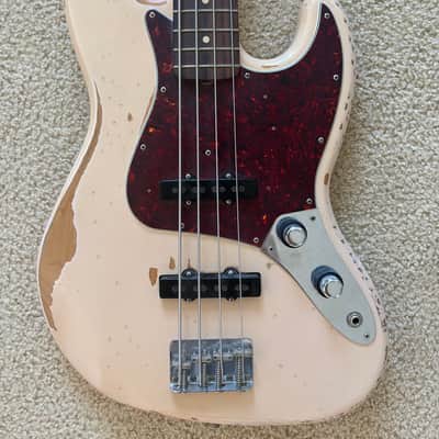 Fender Flea Artist Series Road Worn Signature Jazz Bass 2016 - Present - Shell Pink image 3