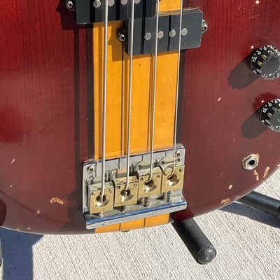Robertson P Bass Neck-thru Japan Brass Nut 1970s MIJ image 12