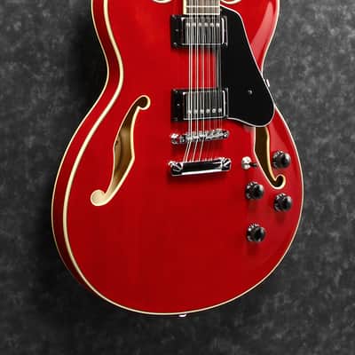 Ibanez AS7312-TCD 12-String Semi-Hollow Body Electric Guitar Transparent Cherry Red image 3