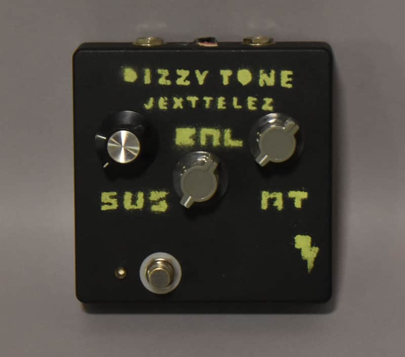 2018 Jext Telez Dizzy Tone V4 Limited Run #19 Fuzz Effects Pedal Black image 1