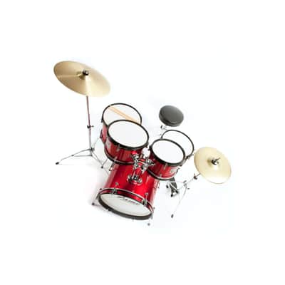Fame JBJ1049A-R "Elias" Junior 5-Piece Drum Kit (Red) - Drum Set image 3