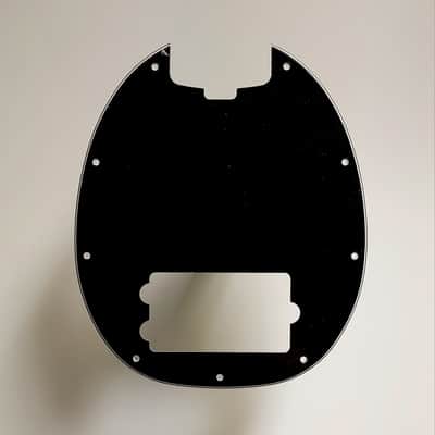 Musiclily Pro Pickguard Basse Pour Musicman Stingray 4 Cordes - 9 Trous, 4 Plis, Noir Perlé - Protection Et Style Avec Vis Incluses