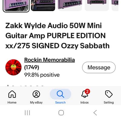 Wylde Audio Amplifier  mini 50 watt head 2026 purple image 9