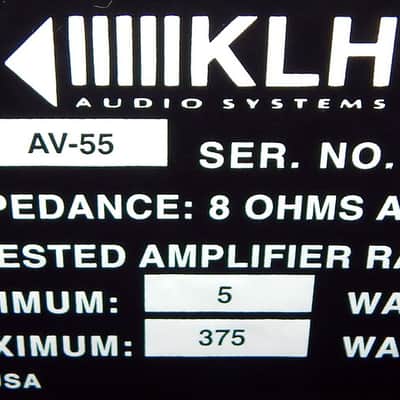 KLH AV-55 semi vintage large tower speakers image 4