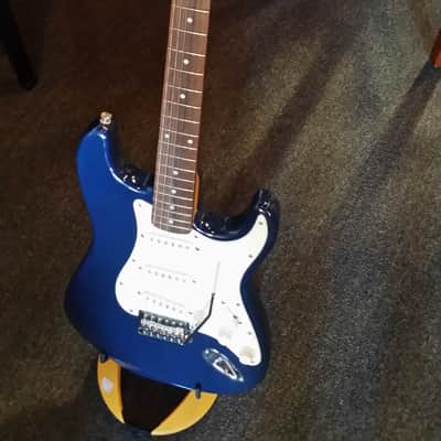 Fender 20th Anniversary Squier Strat 2002 Dark Blue | Reverb