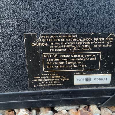 Sunn Guitar Amplifier Stinger 60 80’s - Black image 9