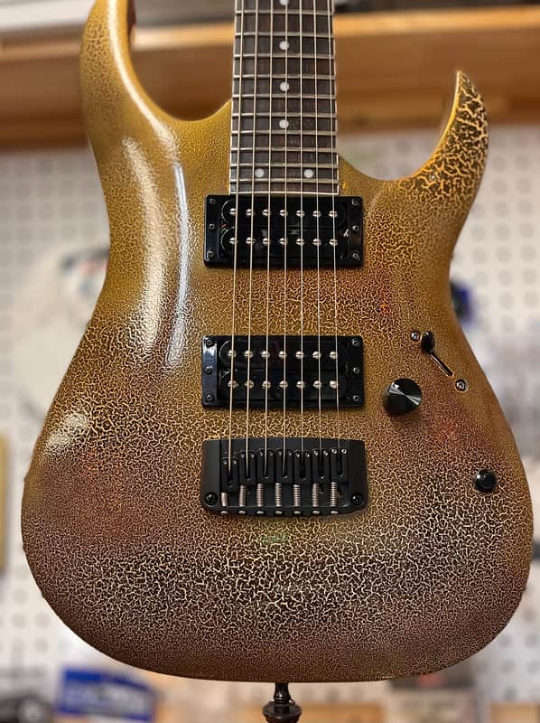 Ibanez RGIR27FE Iron Label custom crackle finish image 1