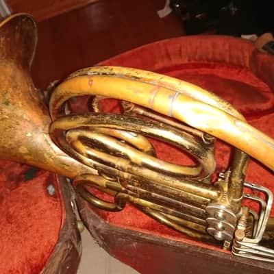 Elkhart Band Instrument Co. Single French Horn, USA, with case/MP image 10