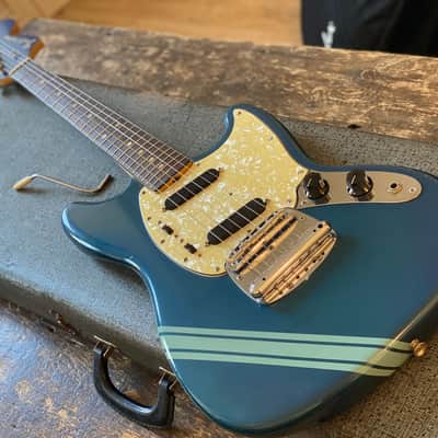 Original Vintage 1969 USA Fender Mustang Lake Placid Blue Competition w/ OHSC. '27' Serial Prefix Kurt Cobain Nirvana image 4