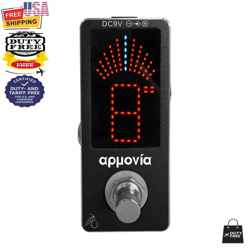 KALAMATA OLIVE Black Tuner ROOTS Series Aluminum Mini Chromatic Guitar Bass Violin Tuner image 1