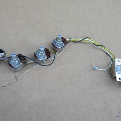 Vintage Teisco Pots Switch Input Jack Wiring Harness Fits National Univox Sakai Holiday Polaris Kay Kent image 2