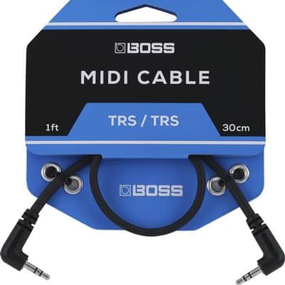 Boss TRS-TRS to MIDI Cable 1 Foot image 1