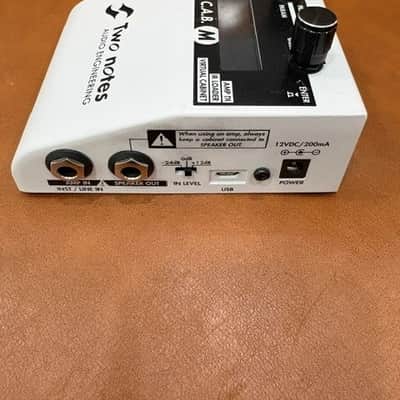 Two Notes Torpedo C.A.B. M Speaker Simulator / Amp DI 2019 - White image 3