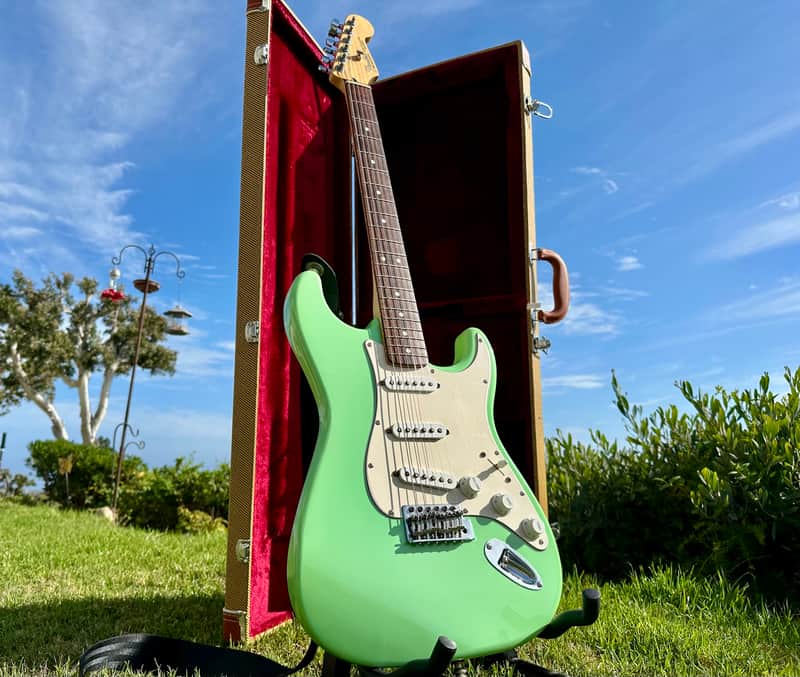 Video! Fender Partscaster Strat 2004 - Surf Green image 1