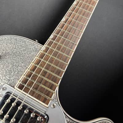 Gretsch G5230T Electromatic Sparkle Jet FT w/HSC - Silver Sparkle (Used) image 5