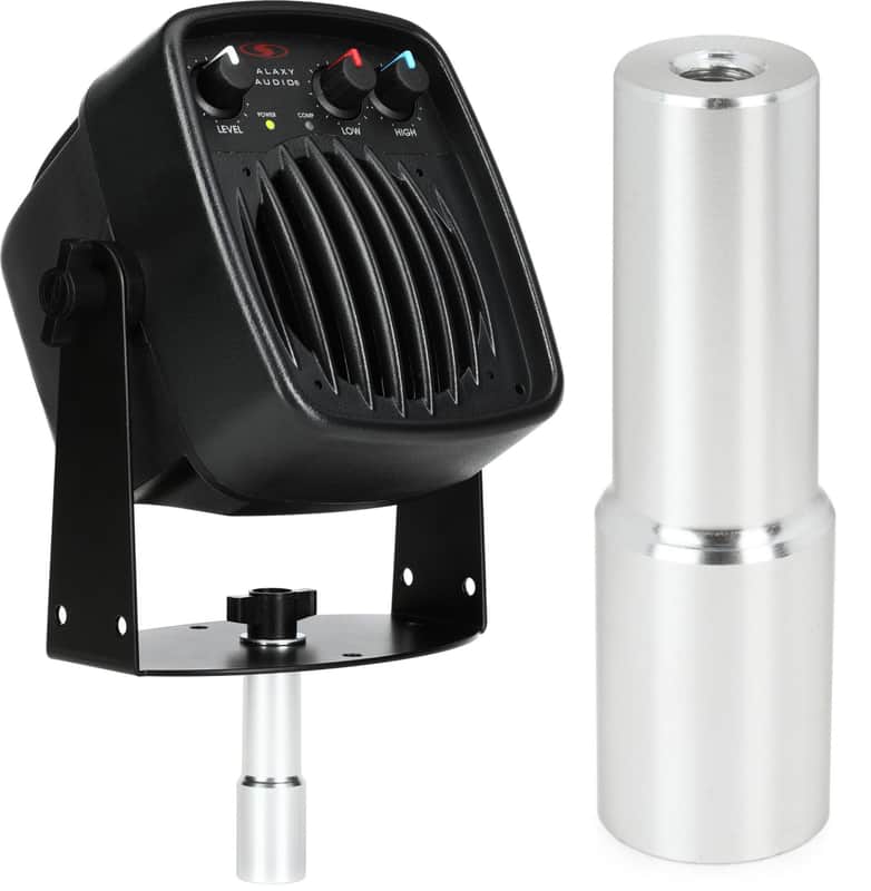Galaxy Audio NSPA Nano Spot PA 25W 3 inch Powered Personal Monitor Speaker  Bundle with Galaxy Audio Hot Spot MSA1 Mic Stand Adapter image 1