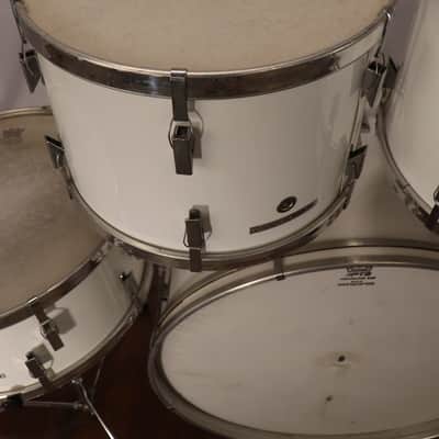 Remo Quadra PST 5pc Drum Set Kit White 22/16/14/13/12" image 19