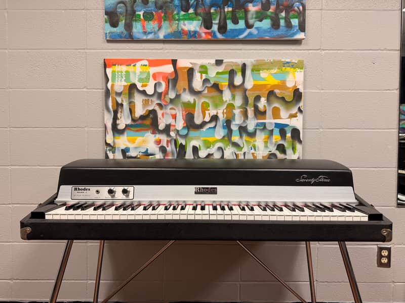 Rhodes Mark I Stage 73-Key Electric Piano 1975 - 1979 - Black Rounded Top image 1