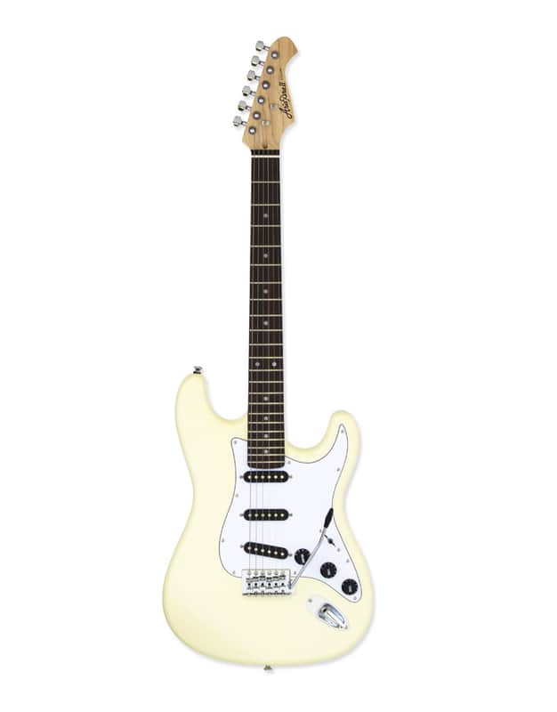 Aria Pro II Electric Guitar Vintage White STG-003SPL-VW image 1