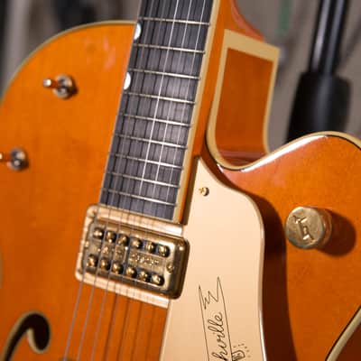 Gretsch G6120T Nashville  Orange 2006 owned by Chris Shiflett image 6