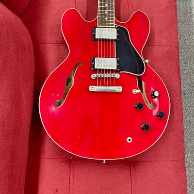 Gibson ESDT-335 Dot Reissue Semi-Hollow Body 2002 - Cherry w/ Case image 9