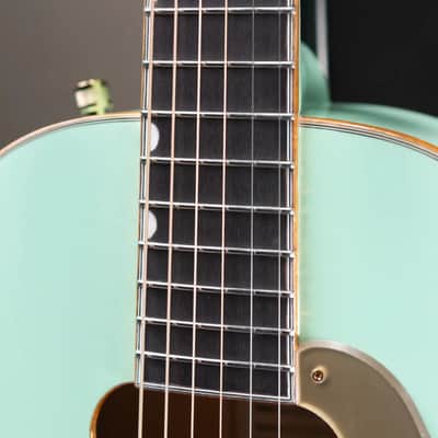 Gretsch G5021E Rancher Penguin Parlor Acoustic/Electric Guitar - Mint Metallic image 11