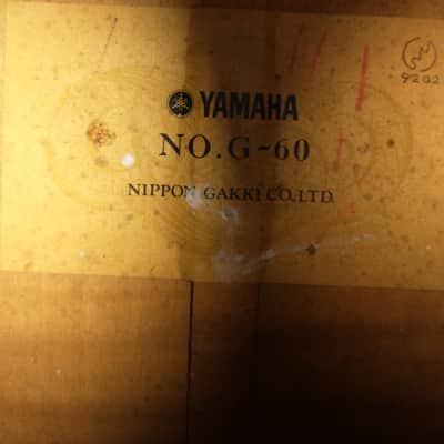 Yamaha G-60 1960s Made in Japan w/ Slip Cover image 5