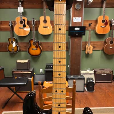 1981 Fender Stratocaster with Maple Fretboard Black image 11