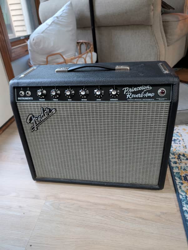Fender '65 Princeton Reverb Reissue 12-Watt 1x10" Guitar Combo 2008 - Present - Black image 1