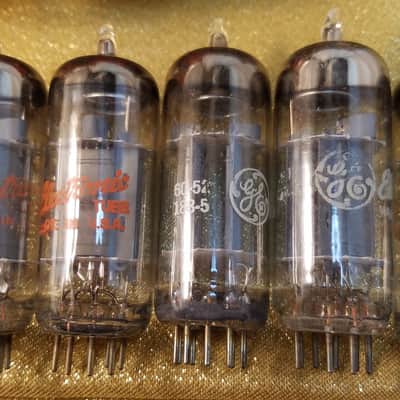 G.E ONE (1) 12BH7A tNOS AT1000 TESTED Balanced! PI Vacuum Tube T3 curved plate small etch 12BH7 dual triode 1961-1968 image 2